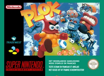 Plok (Europe) box cover front